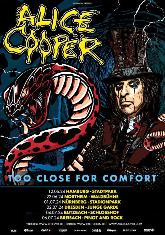 Alice Cooper - Too Close For Comfort en Stadtpark Hamburg Tickets