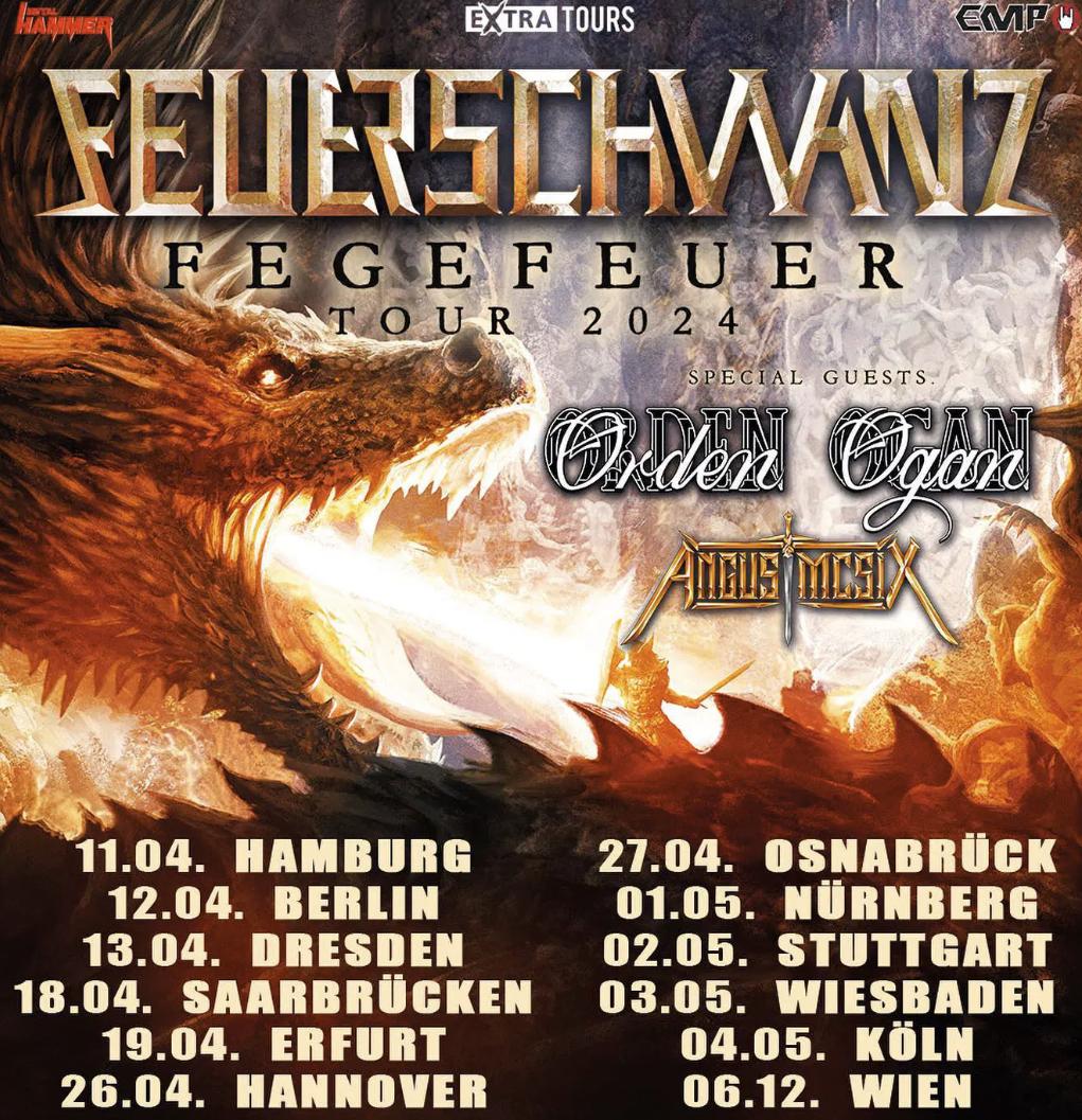 Feuerschwanz - Fegefeuer Tour 2024 in der Arena Wien Tickets
