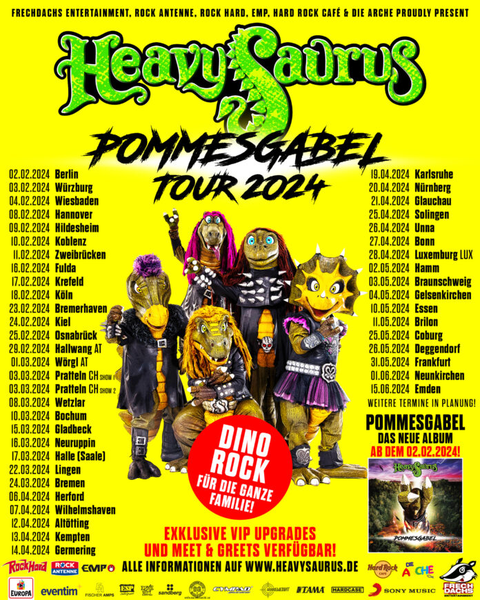 Heavysaurus - Pommesgabel Tour 2024 in der Docks Hamburg Tickets