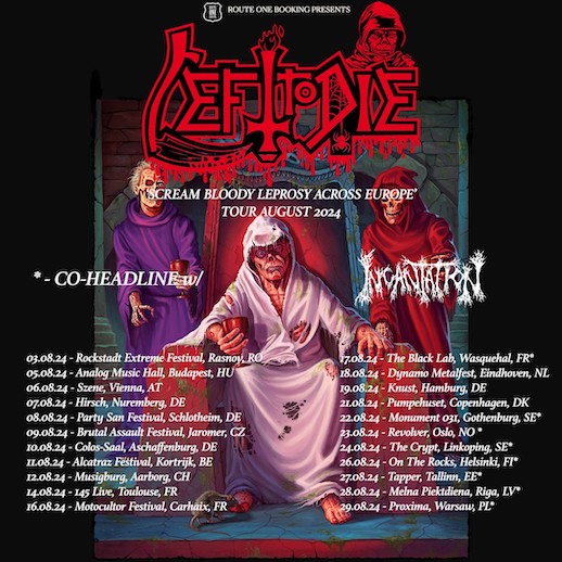 Left To Die - Scream Bloody Leprosy Across Europe 2024 at Knust Tickets