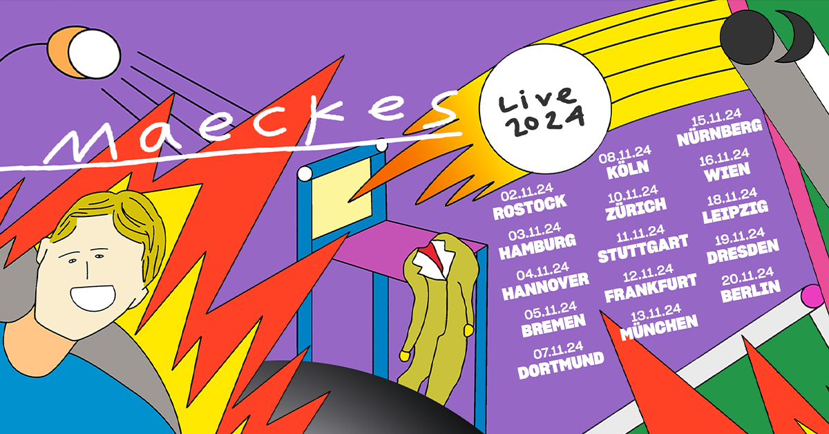 Maeckes - Live 2024 in der Das Bett Tickets