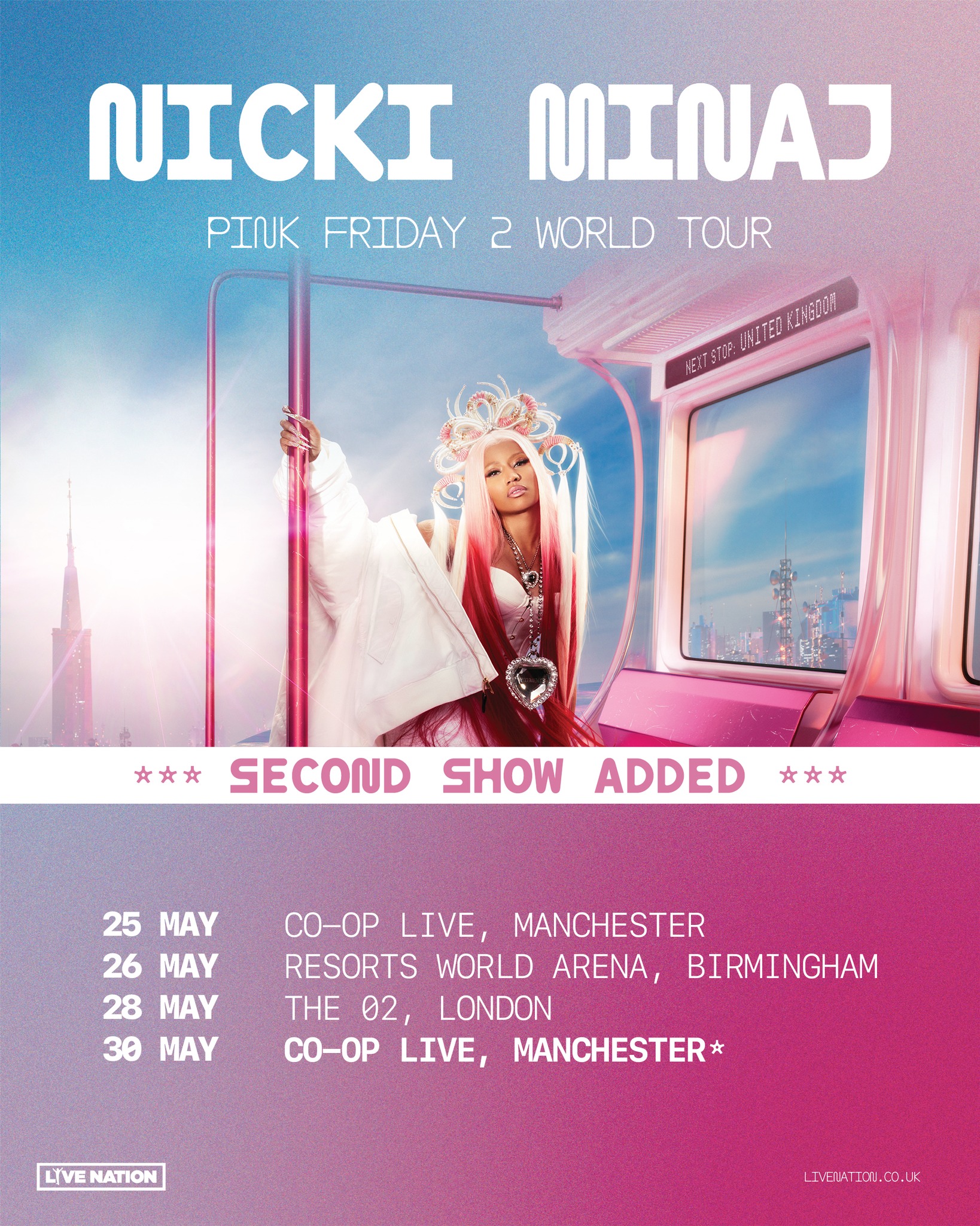 Nicki Minaj Presents: Pink Friday 2 World Tour at Co-op Live Tickets