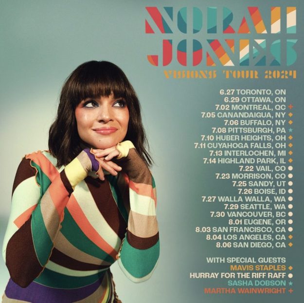 Norah Jones - Visions Tour 2024 en Queen Elizabeth Theatre Vancouver Tickets