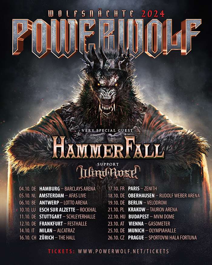 Powerwolf al Rudolf Weber-Arena Tickets
