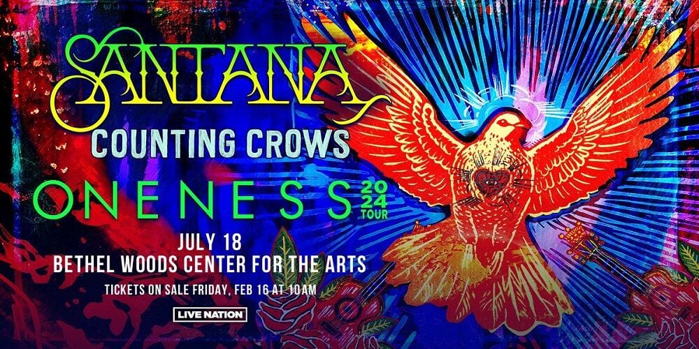 Santana - Counting Crows al Bethel Woods Center For The Arts Tickets