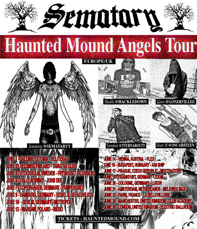 Sematary Presents - Haunted Mound Angels Tour at John Dee Tickets