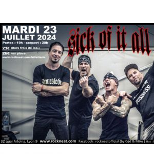 Sick Of It All - First Try at Rock N Eat Tickets