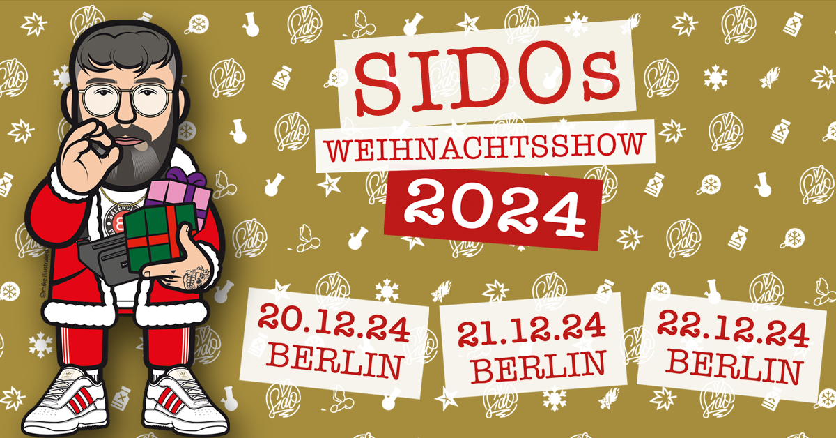 Sido - Sidos Weihnachtsshow 2024 al Columbiahalle Tickets