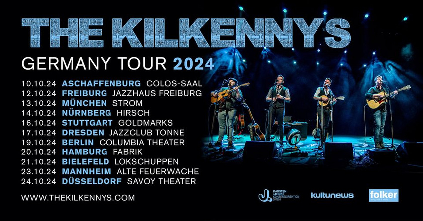 The Kilkennys - Germany Tour 2024 al Colos-Saal Tickets