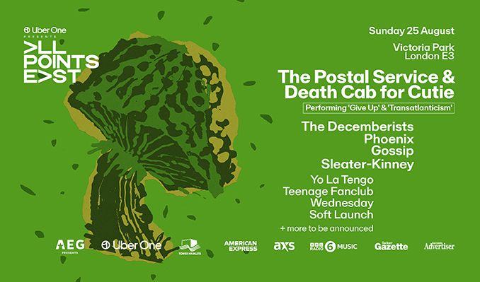 The Postal Service - Death Cab For Cutie at Victoria Park London Tickets
