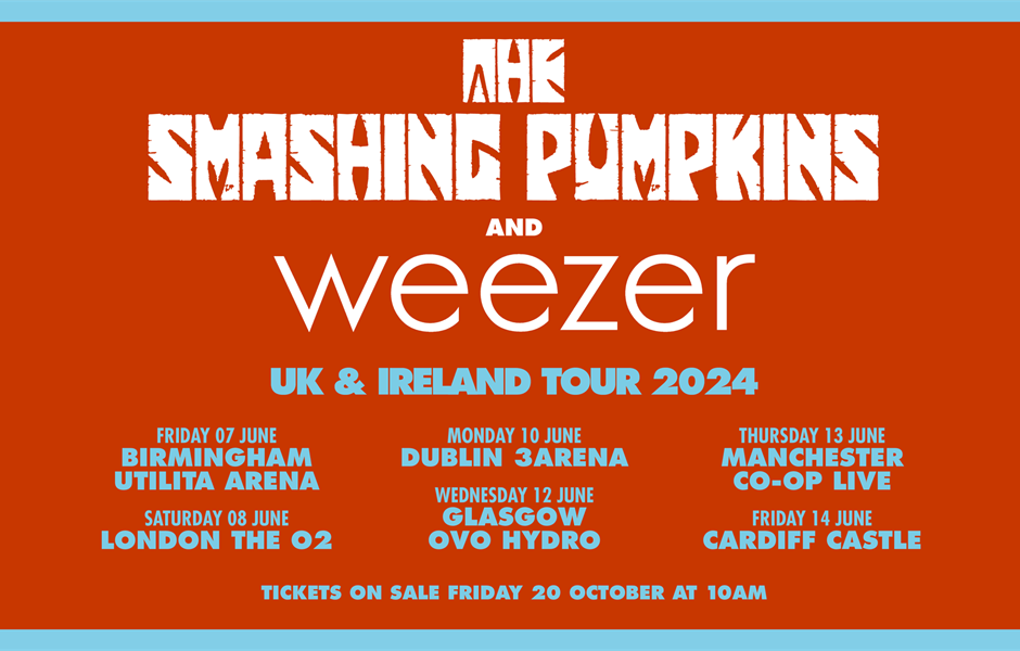 The Smashing Pumpkins - Weezer at 3Arena Dublin Tickets