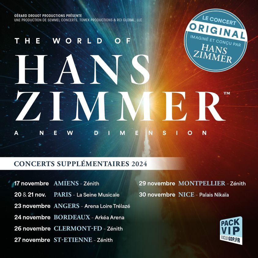 The World Of Hans Zimmer at Zenith Saint Etienne Tickets