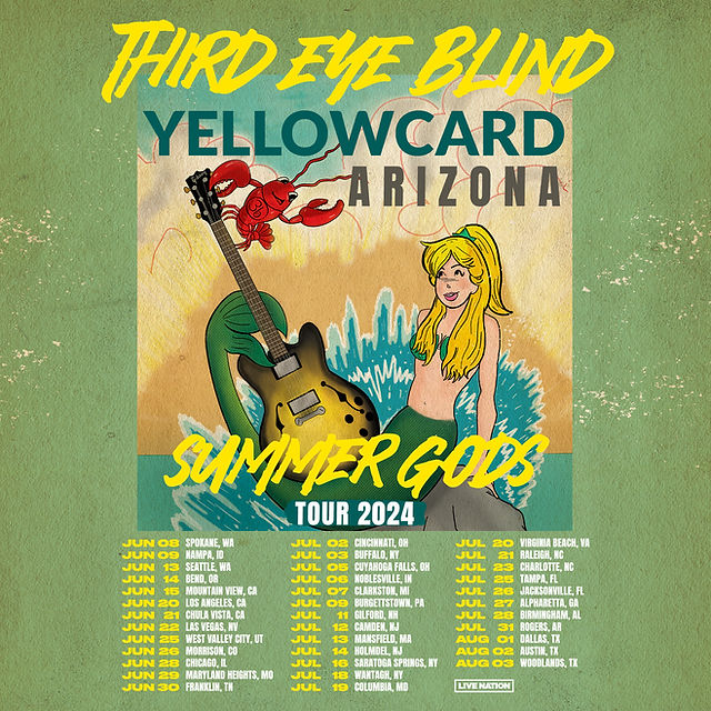 Third Eye Blind - Yellowcard - Summer Gods Tour 2024 al Greek Theatre Los Angeles Tickets