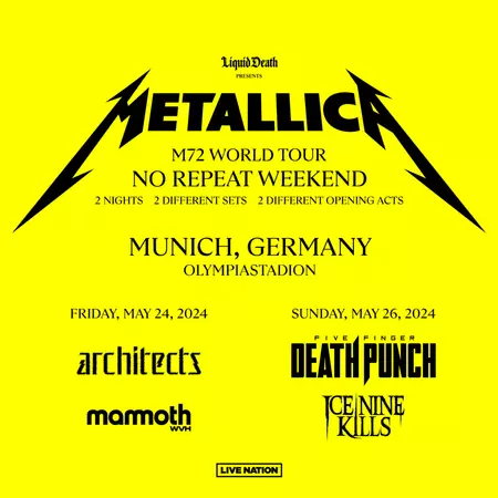 Metallica at Olympiastadion Munchen Tickets