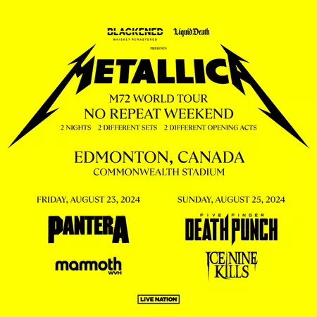 Billets Metallica (Commonwealth Stadium - Edmonton)