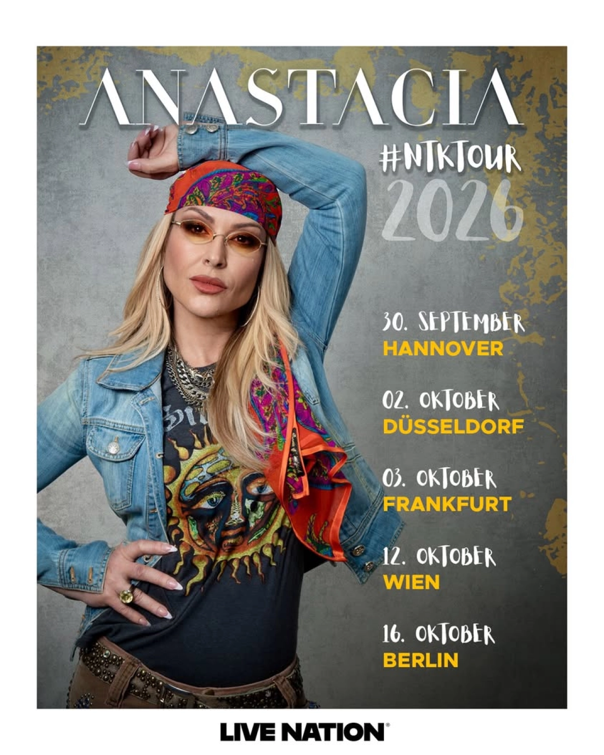 Billets Anastacia (Jahrhunderthalle - Francfort)