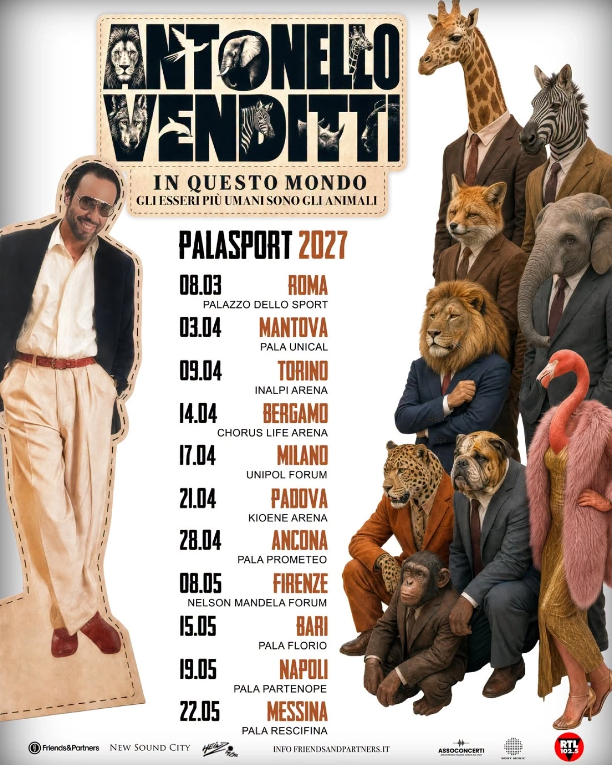 Antonello Venditti al Forum Milano Tickets
