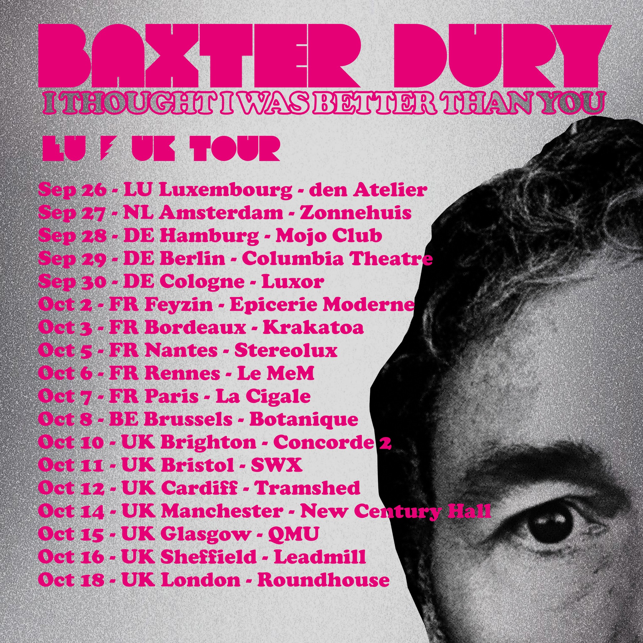 Baxter Dury en Den Atelier Tickets