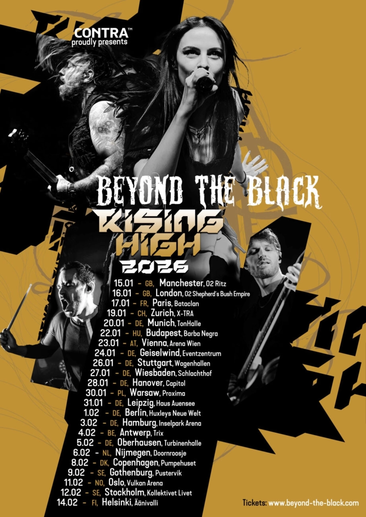 Billets Beyond The Black (Huxleys Neue Welt - Berlin)