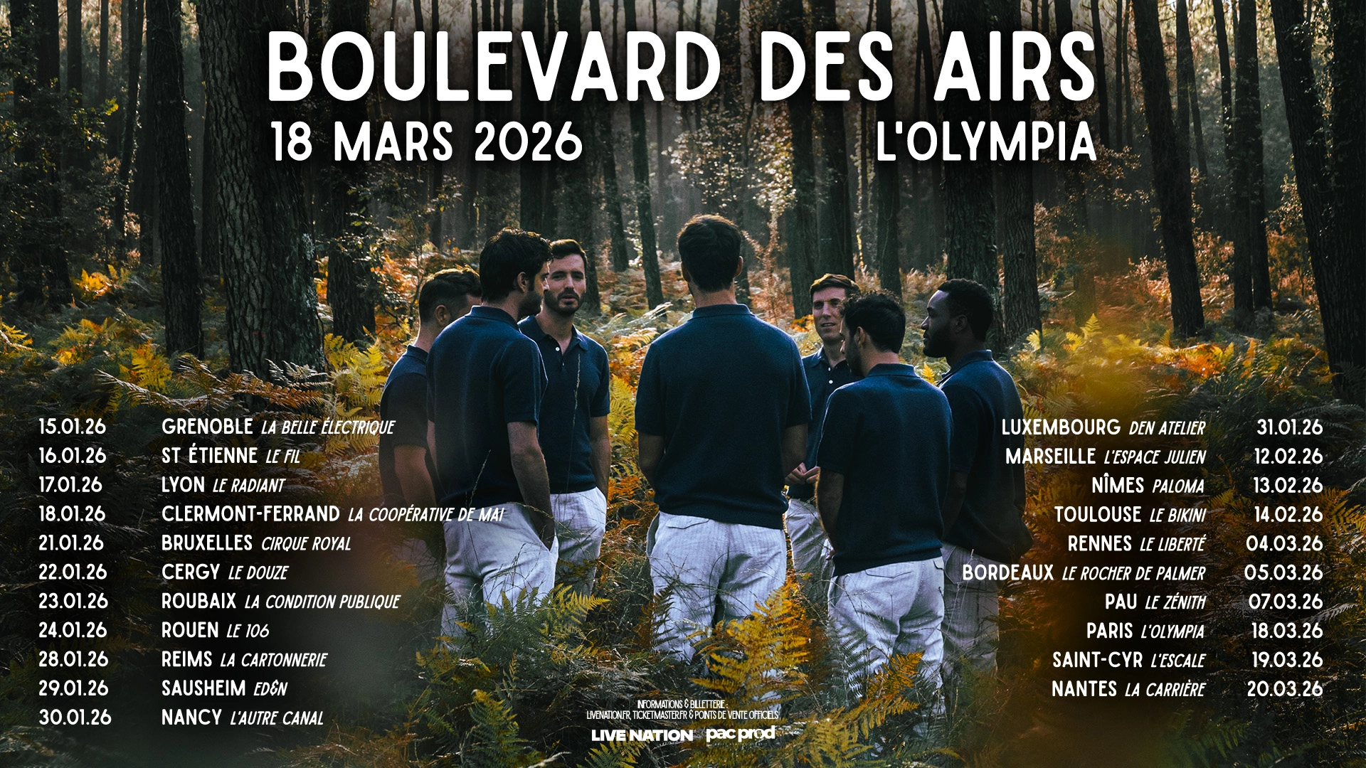 Billets Boulevard des Airs (Espace Julien - Marseille)