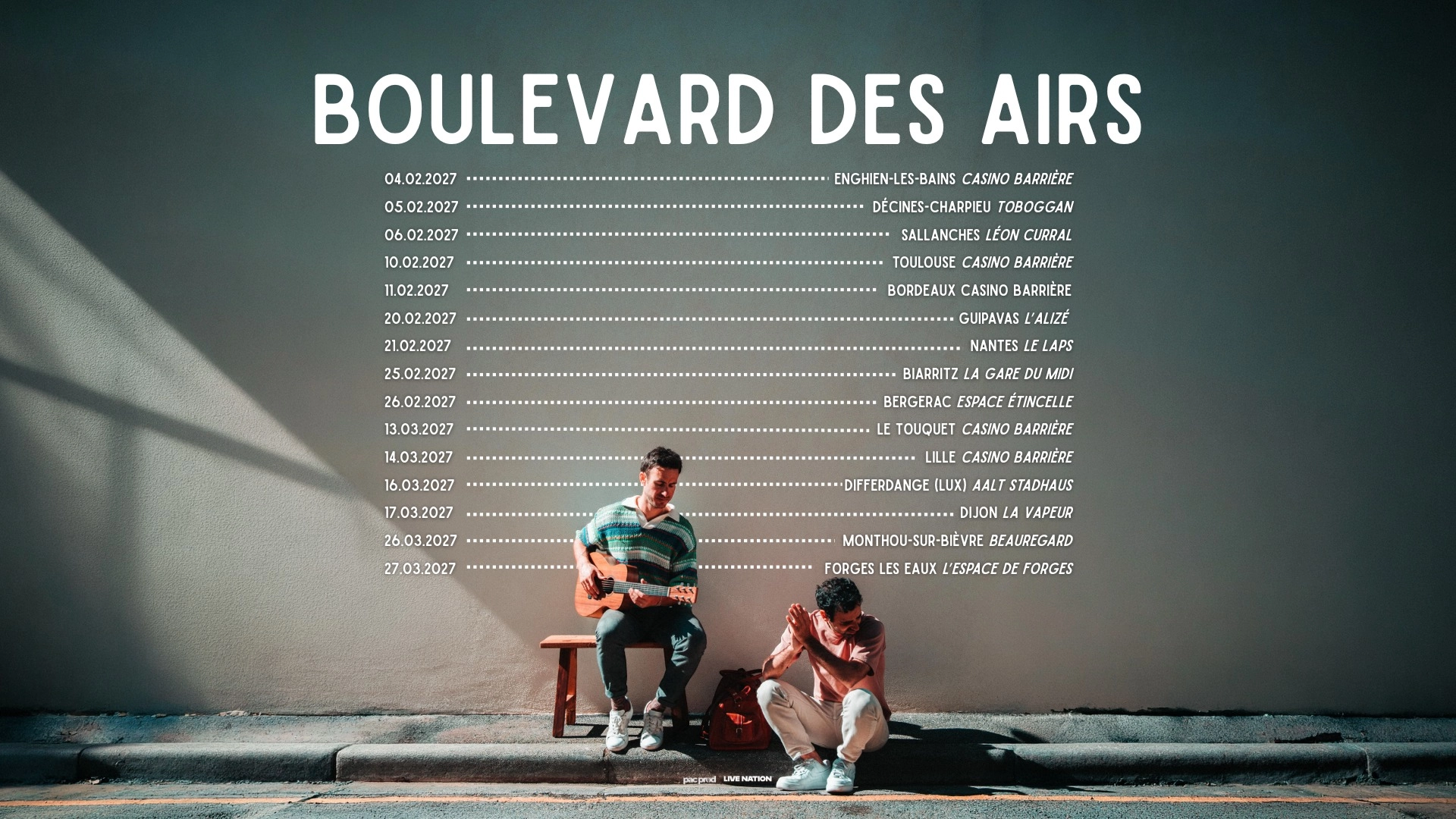Boulevard des Airs en La Vapeur Tickets