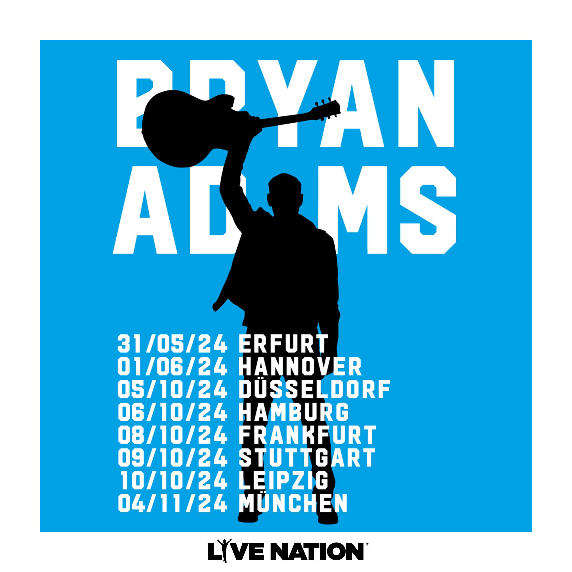 Billets Bryan Adams - So Happy It Hurts Tour 2024 (PSD Bank Dome - Düsseldorf)