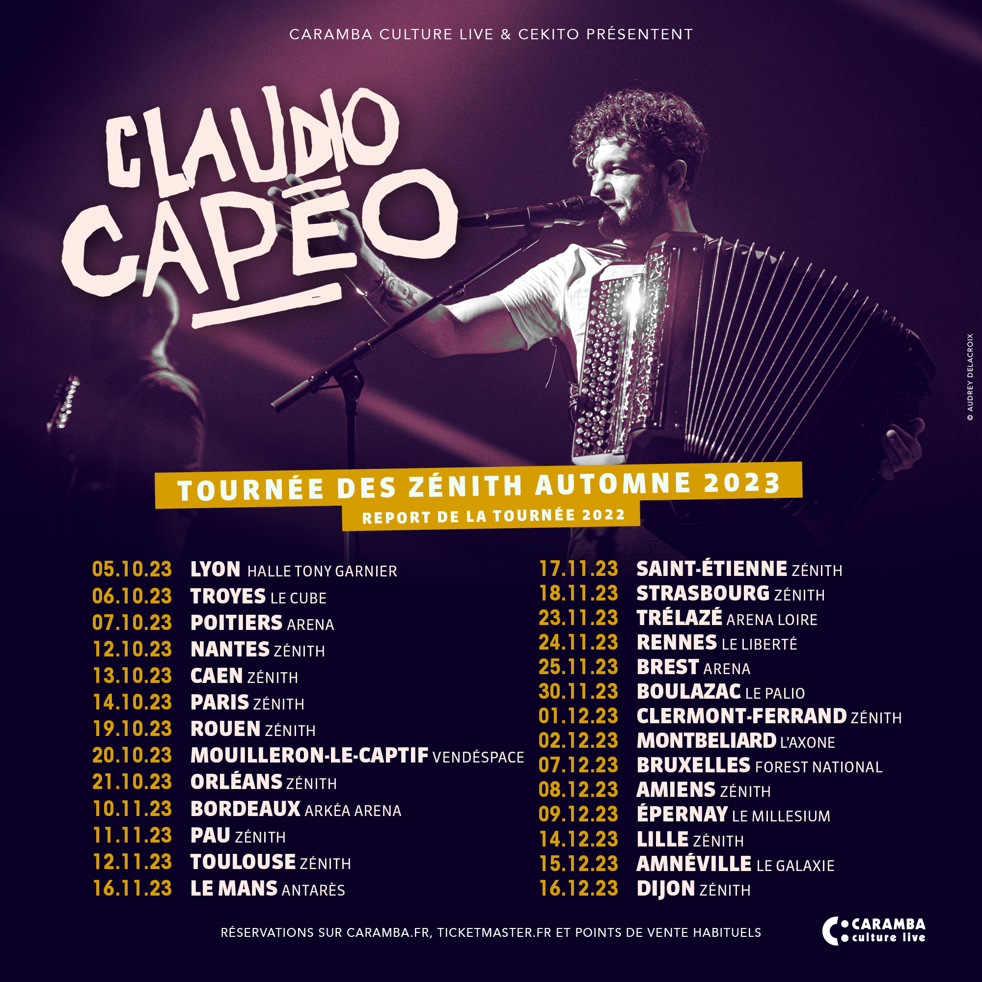Billets Claudio Capeo (Zenith Amiens - Amiens)
