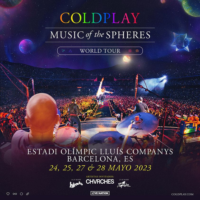 Coldplay Music Of The Spheres World Tour at Estadi Olimpic Lluis