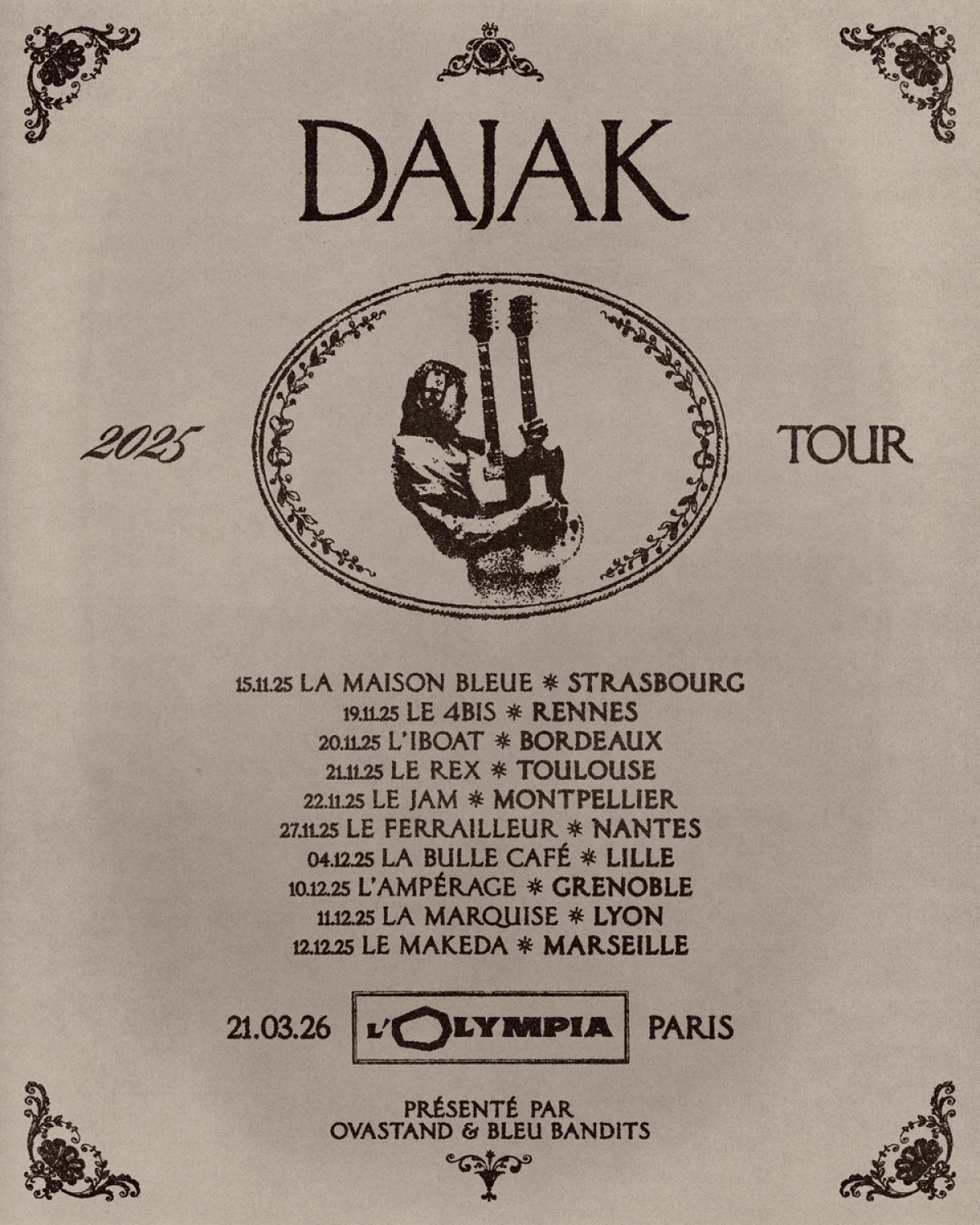 Billets Dajak (Le Rex de Toulouse - Toulouse)