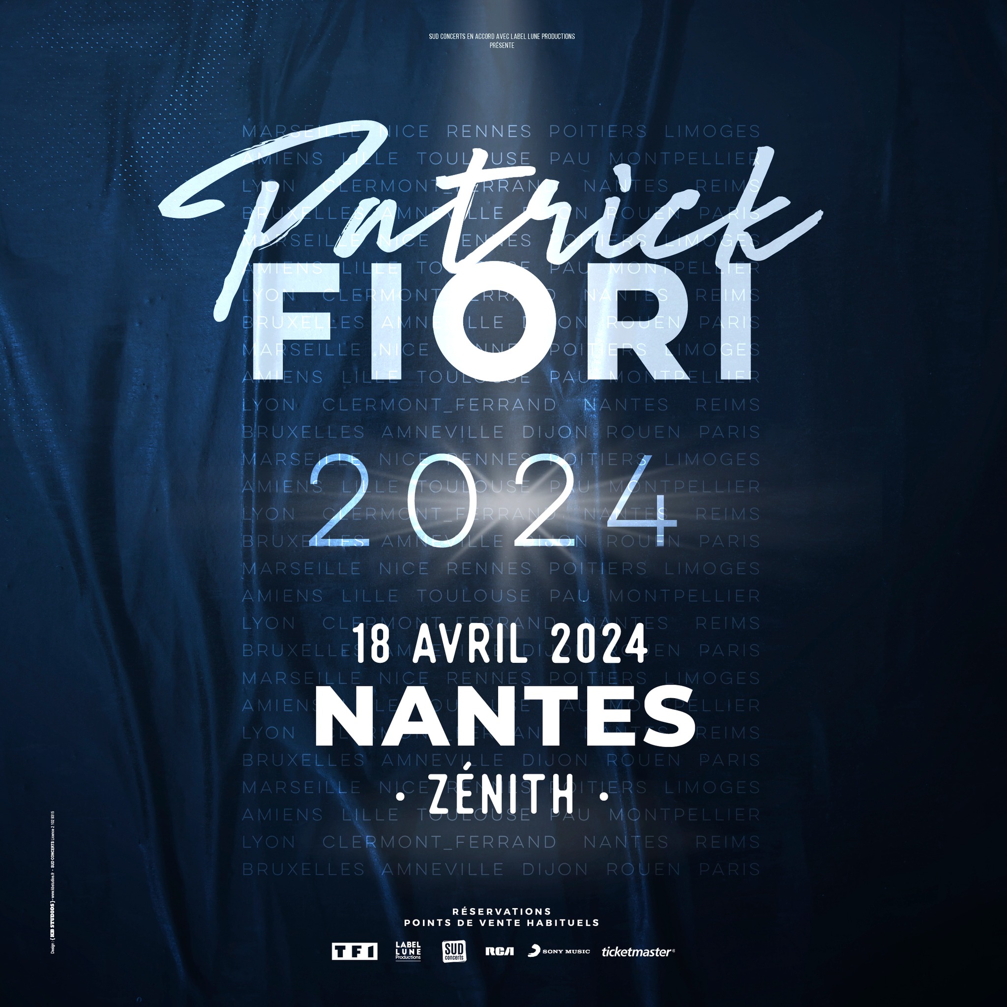 Billets Patrick Fiori (Zenith Nantes - Nantes)
