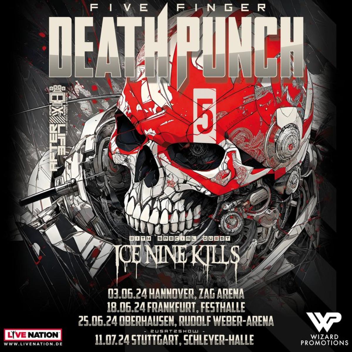 Five Finger Death Punch al Zag Arena Tickets