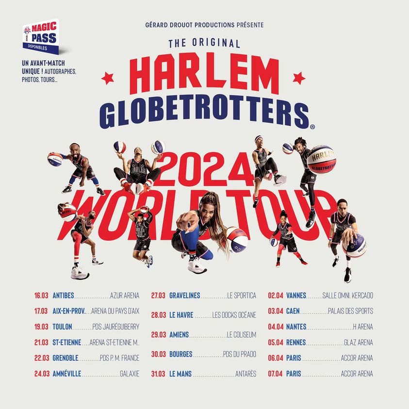 Harlem Globetrotters al Palais des Sports Grenoble Tickets