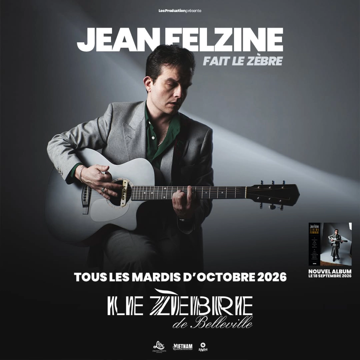 Billets Jean Felzine (Le Zebre de Belleville - Paris)
