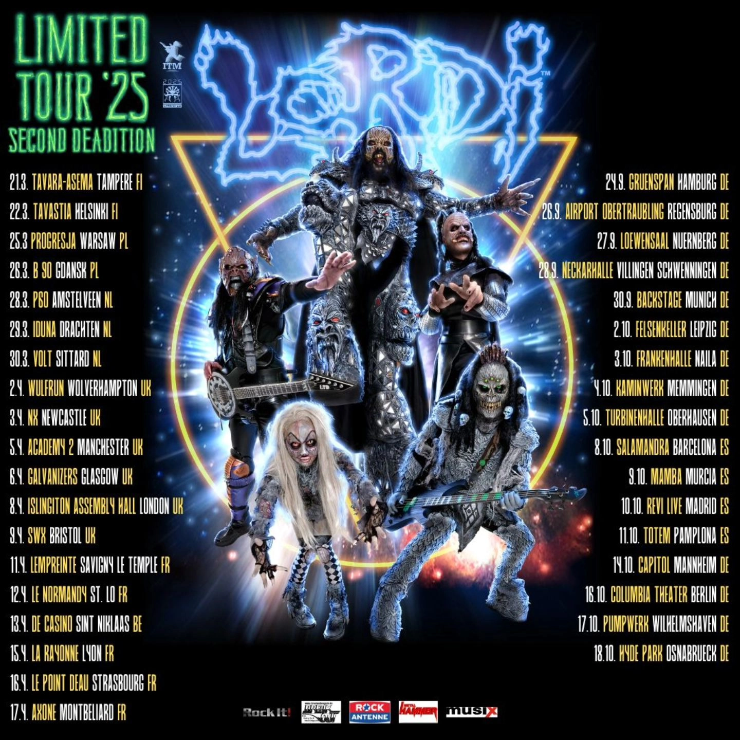 Billets Lordi (Turbinenhalle Oberhausen - Oberhausen)