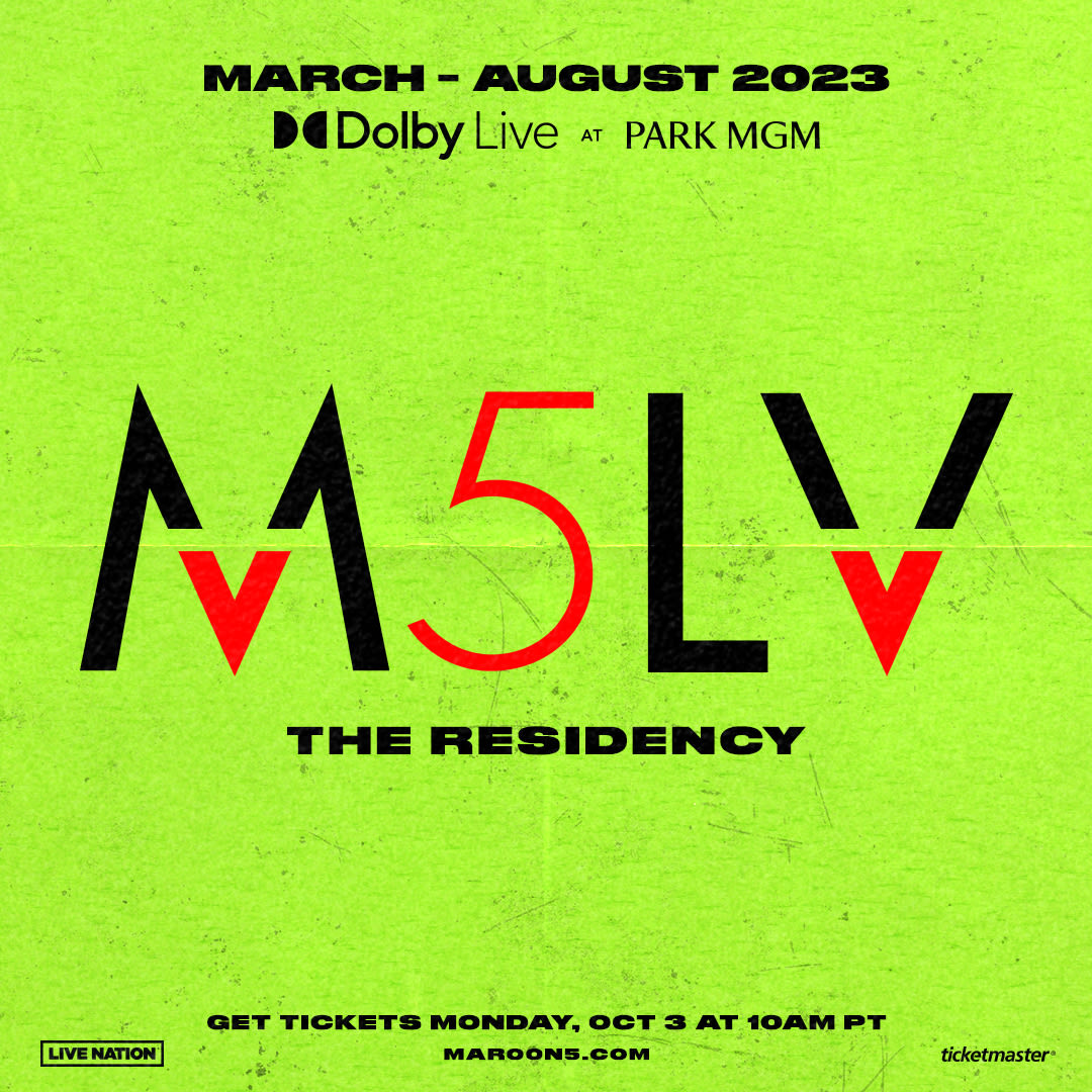 Billets Maroon 5 (Dolby Live - Las Vegas)