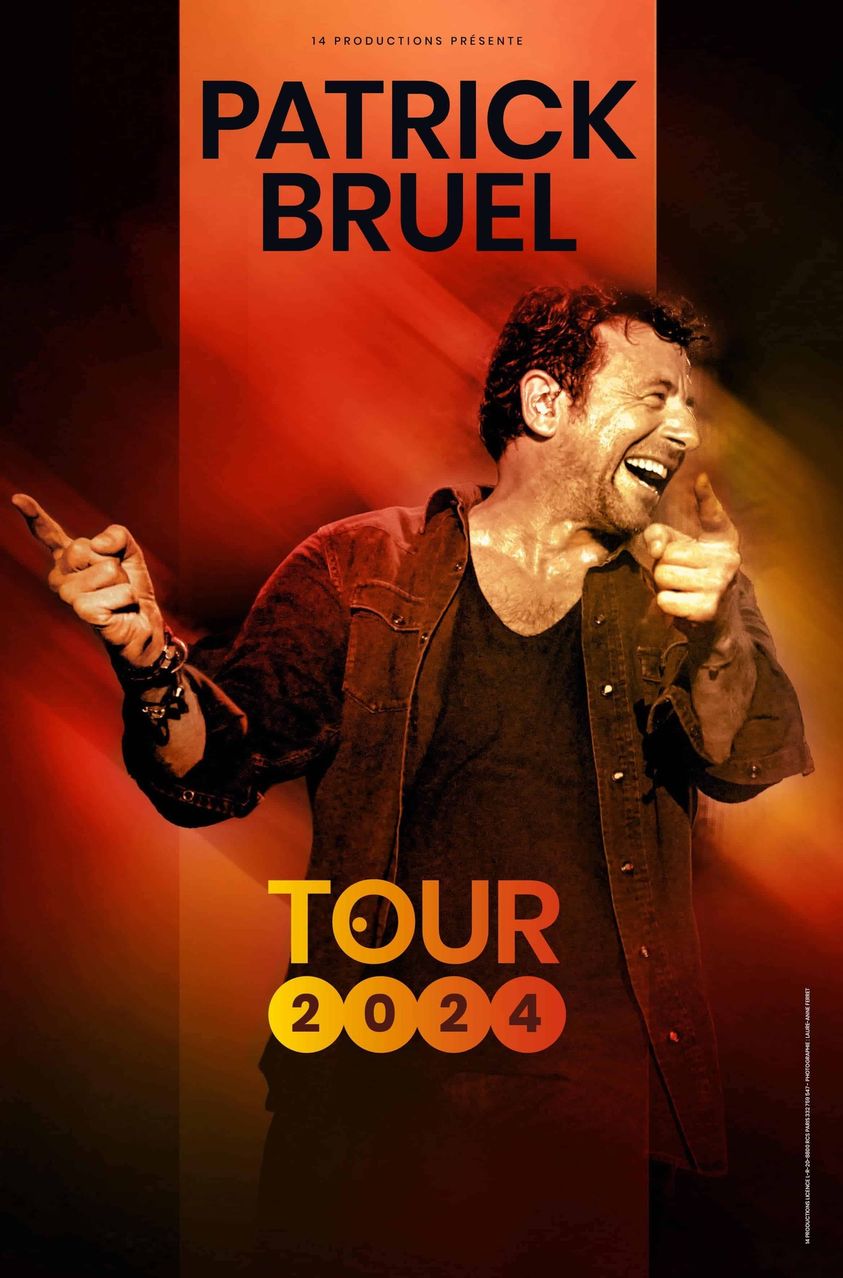 Billets Patrick Bruel Tour 2024 (Palais Nikaia - Nice)