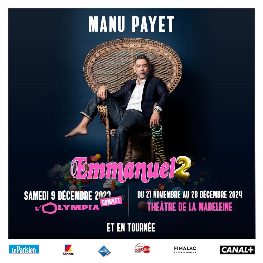 Manu Payet en Theatre de La Madeleine Paris Tickets