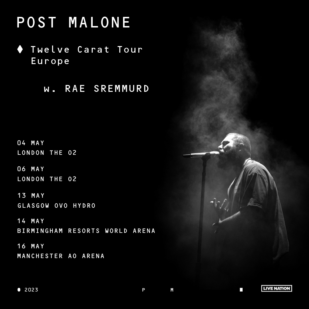 Billets Post Malone (O2 Arena - Londres)