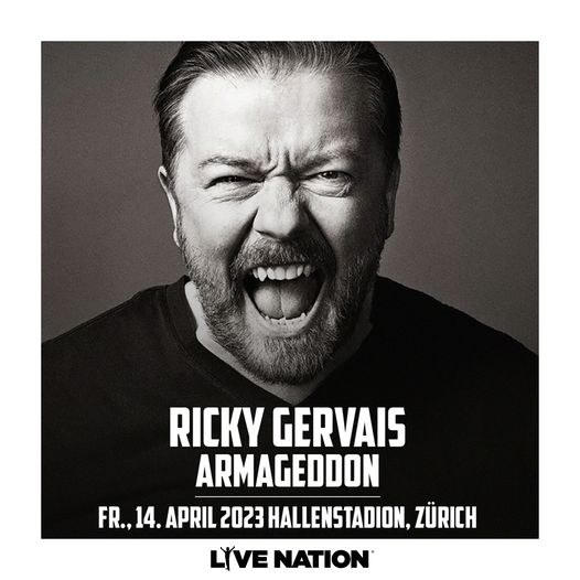 Billets Ricky Gervais (Hallenstadion - Zurich)
