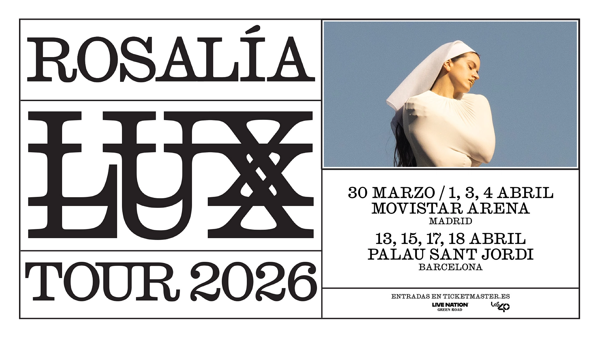 Billets Rosalía (Palau Sant Jordi - Barcelone)