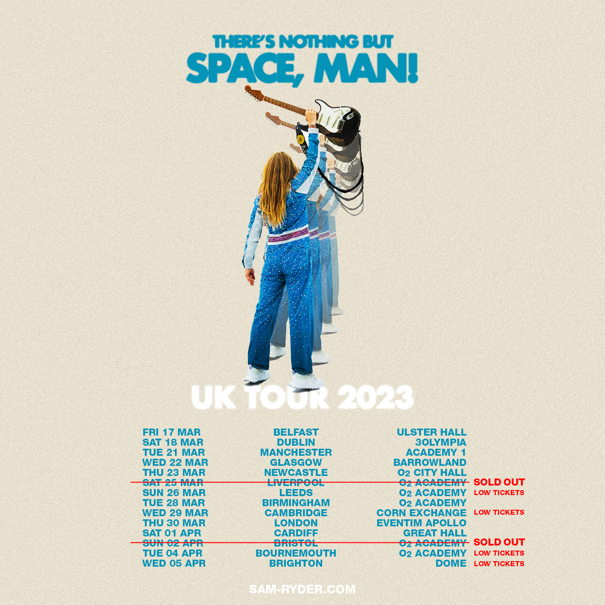 Billets Sam Ryder (O2 Academy Bristol - Bristol)