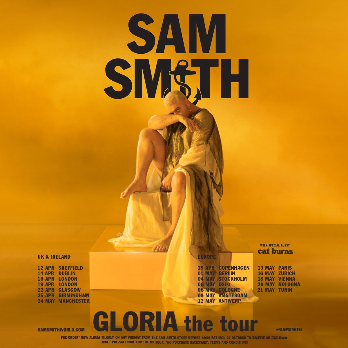 Billets Sam Smith (O2 Arena - Londres)