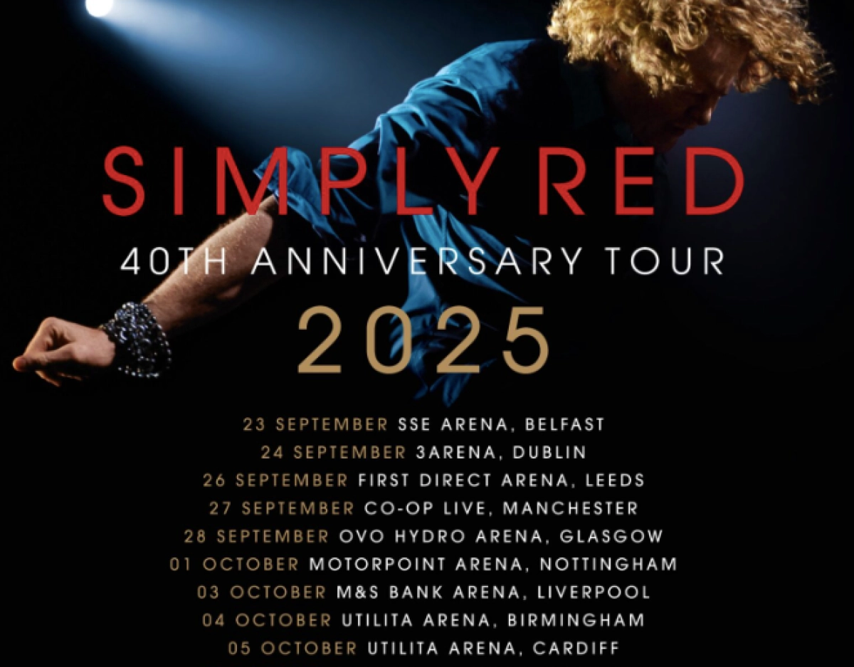 Simply Red - 40th Anniversary Tour at 3Arena Dublin Tickets