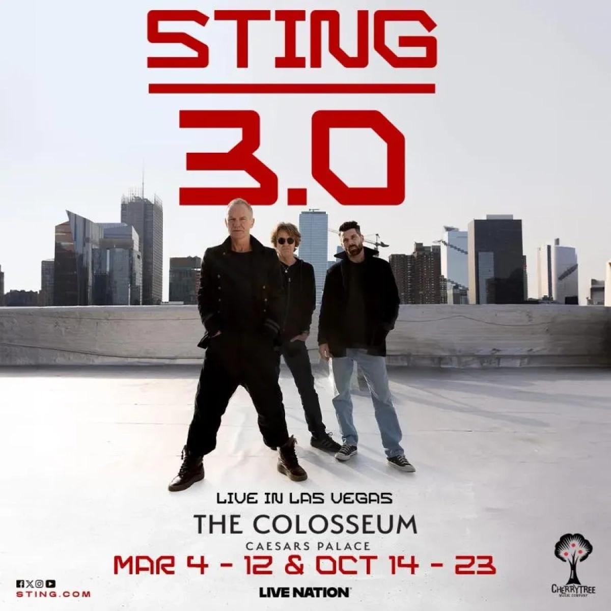Sting en Caesars Palace - Colosseum Tickets