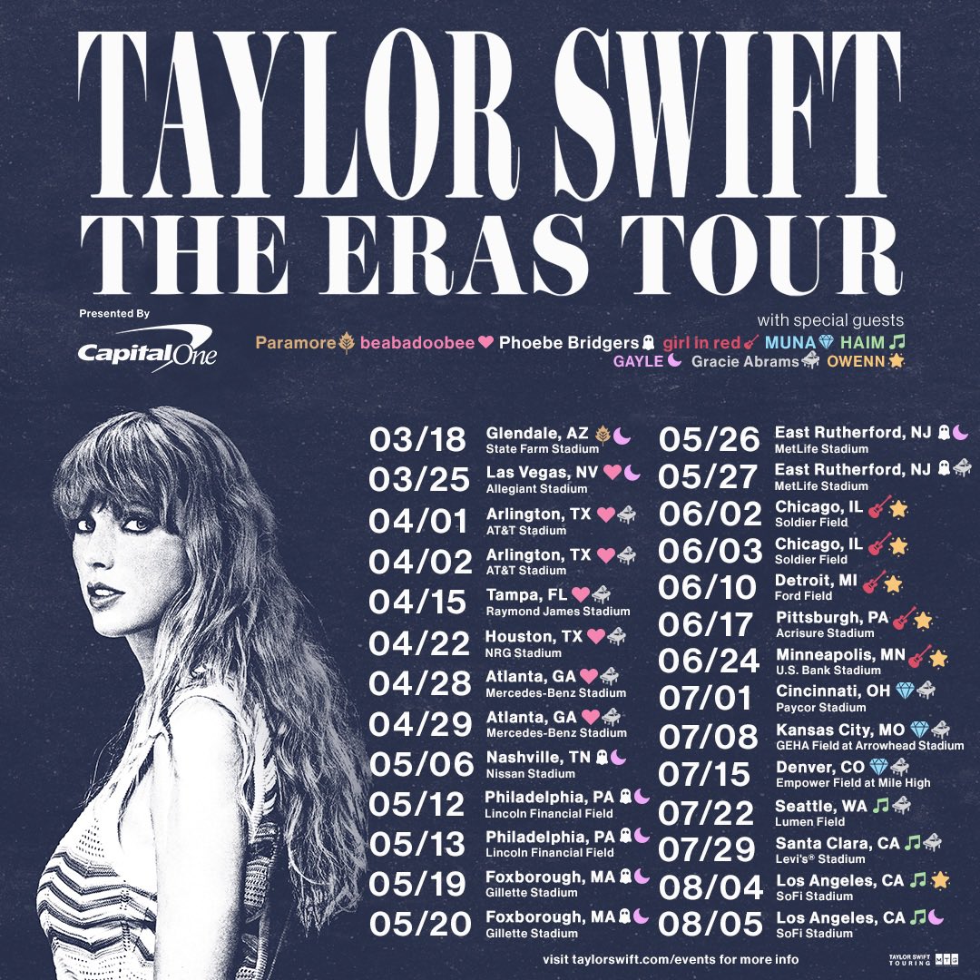 Billets Taylor Swift - The Eras Tour (Ford Field - Detroit)