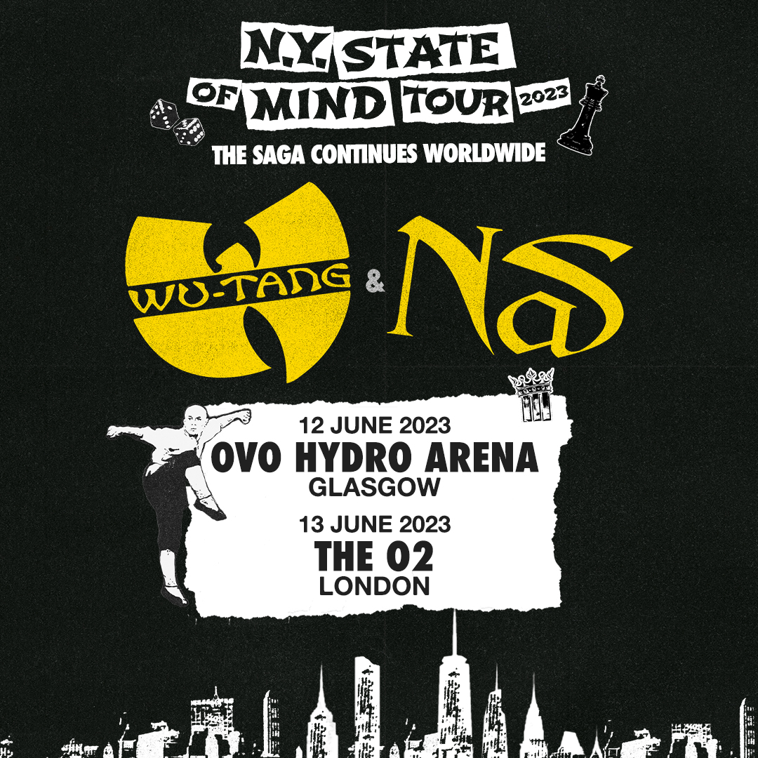 Billets Wu-tang Clan - Nas: Ny State Of Mind Tour (O2 Arena - Londres)
