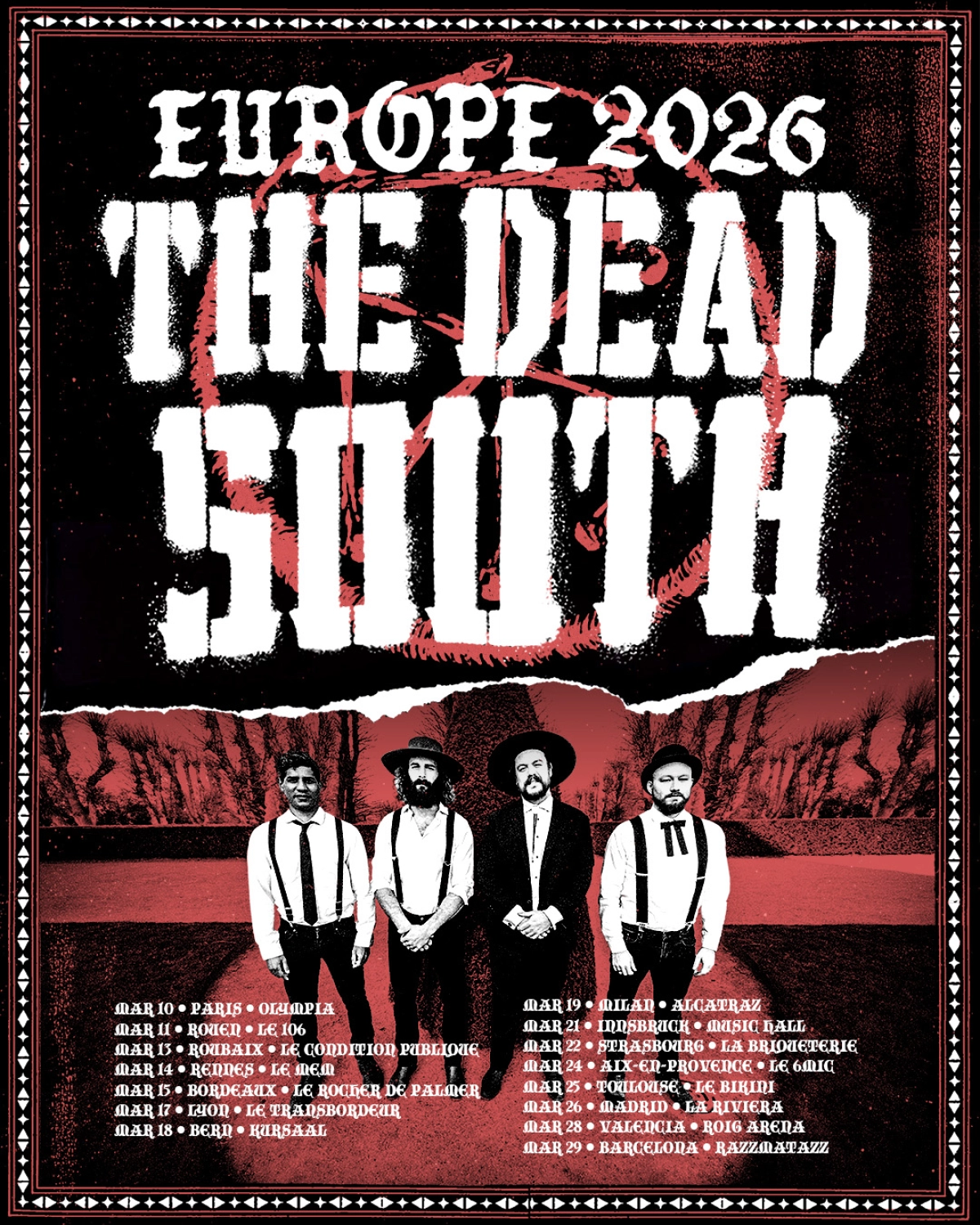 Billets The Dead South (Le MeM - Rennes)