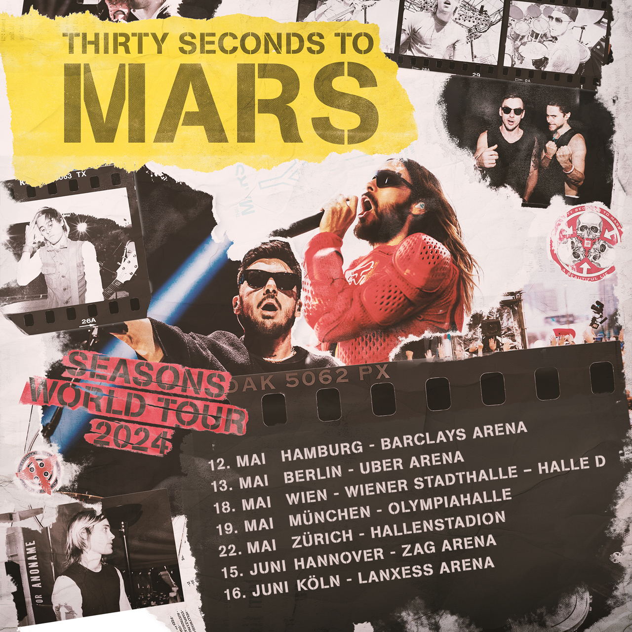 Thirty Seconds To Mars - Seasons al Zag Arena Tickets