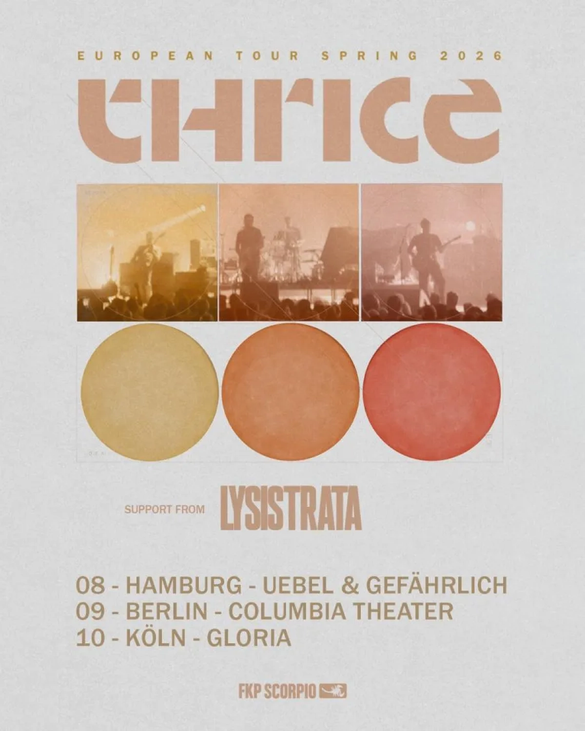 Billets Thrice (Uebel und Gefährlich - Hambourg)