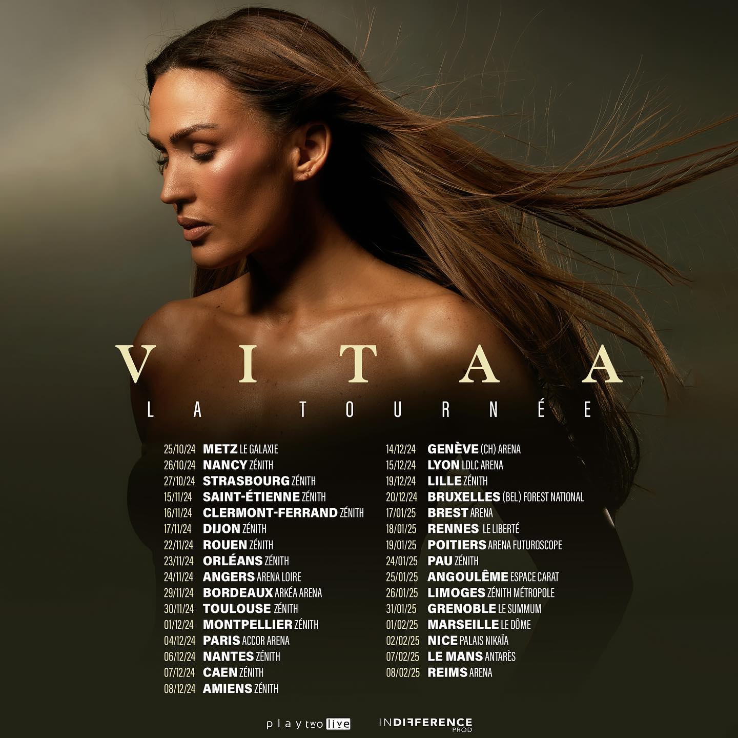 Billets Vitaa à Brest (Brest Arena) du 17 janvier 2025 Infos et prix